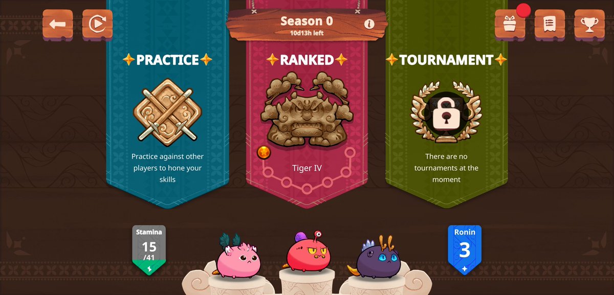 GleisonWchoa's tweet photo. @Jihoz_Axie @AxieInfinity finally made it to Tiger! Jihoz add me 😄 https://t.co/98i7uycMRO