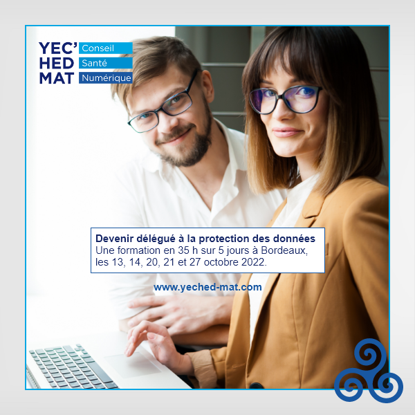 YecHedConseil's tweet photo. 📢 Yec’Hed Mat Conseil ouvre sa première #formation dédiée à la fonction de #DPO (Délégué à la #protection des #données)
📚 Programme conforme aux référentiels @CNIL
📍 Lieu : #Bordeaux
⏱ Durée : 35 h/5 jours
📆 Dates : 13, 14, 20, 21, 27 octobre 2022
👉 https://t.co/er9OQ1DBpG https://t.co/UT2GrBzx5z
