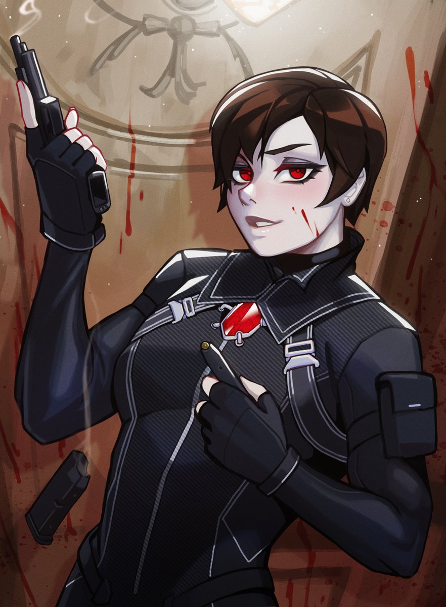 「Rebecca in Wesker mode just hits differe」|QTori 🍣のイラスト