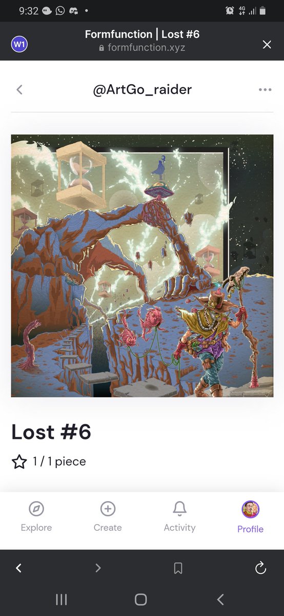 AgungDwiWbwo's tweet photo. GM !!!
"Lost #6" already minted !
Will be listed an auction tomorrow on 8 pm WIB // 9 am EST // 1 pm UTC 🕰
There is also pNFT for all Participant.
Stay tuned !! ✊
#Solana #SolanaNFTs #Auction #lost6 #ArtGo
@formfunction https://t.co/DU4nZtJbM3