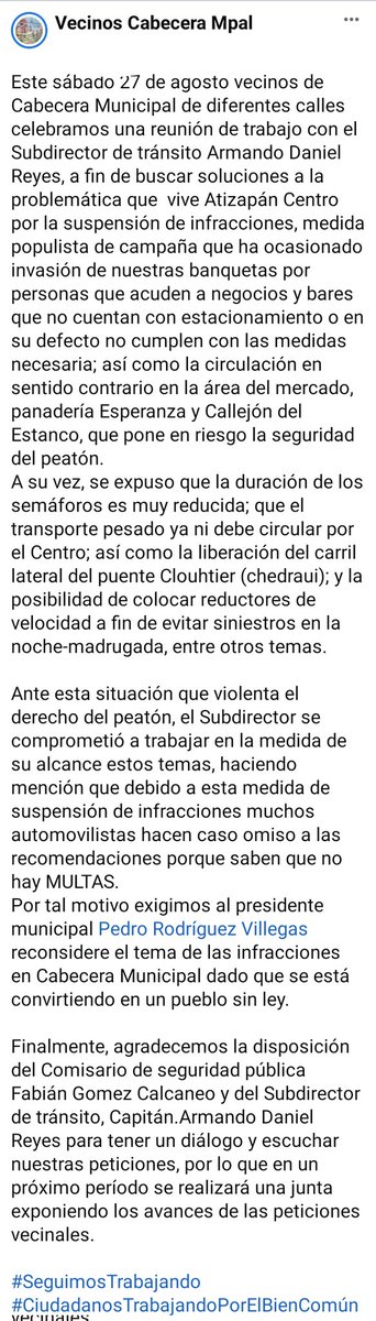 AtizapanCentro's tweet photo. JUNTA CON TRÁNSITO MUNICIPAL.https://t.co/eWpCObLuKc https://t.co/4DabNTtx7v