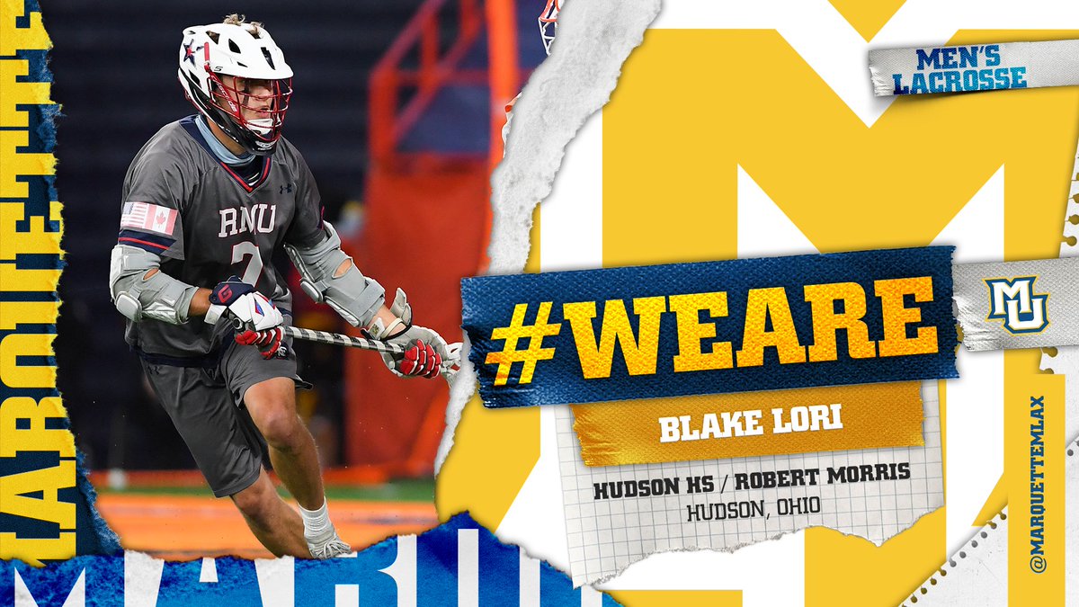 Welcome to the family, Blake Lori! The midfielder is a transfer from Robert Morris. #WeAreMarquette