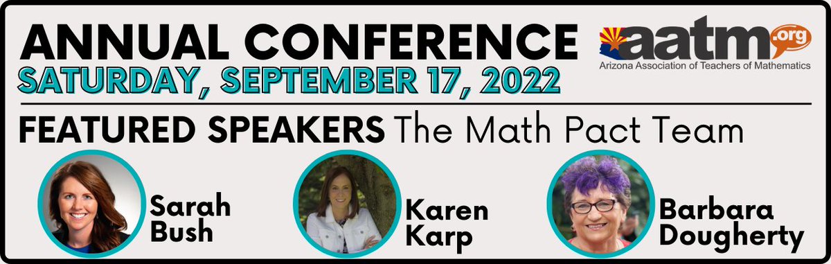 Sarah Bush (@sarahbbush) on Twitter photo The Math Pact–A Team Approach to Supporting All Students. We (<a href="/ksquaredmath1/">karen Karp</a>, <a href="/DoughertyBarb/">Barb dougherty</a> and I) are excited to be part of the <a href="/AATM_AZ/">AATM</a> Annual Conference this year on Saturday, September 17. You can join us virtually or from in-person! <a href="/ErinNull1/">Erin Null</a> The Math Pact–A Team Approach to Supporting All Students. We (<a href="/ksquaredmath1/">karen Karp</a>, <a href="/DoughertyBarb/">Barb dougherty</a> and I) are excited to be part of the <a href="/AATM_AZ/">AATM</a> Annual Conference this year on Saturday, September 17. You can join us virtually or from in-person! <a href="/ErinNull1/">Erin Null</a>