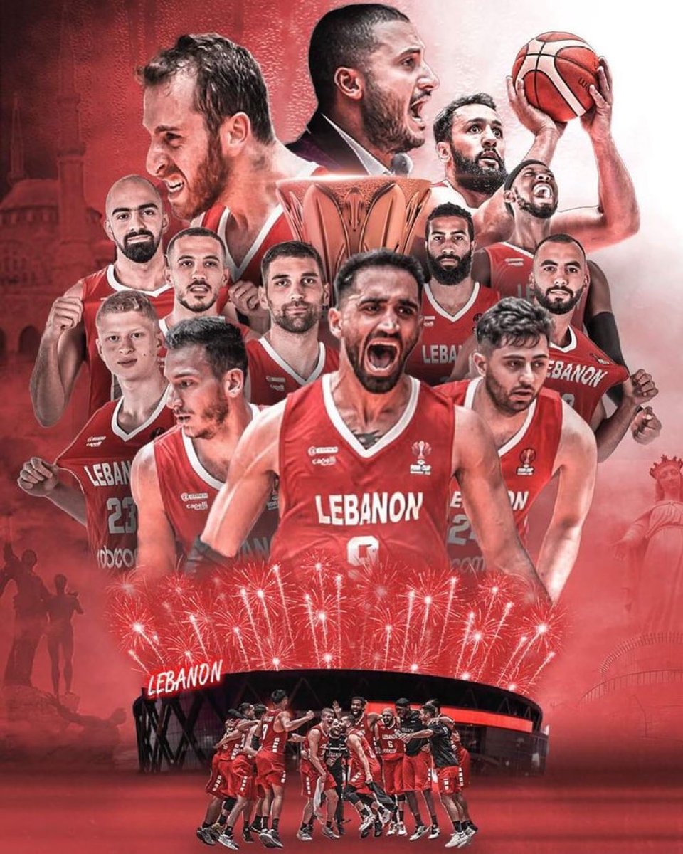 WafaaWhaibe's tweet photo. ألف مبروك ل #منتخب_لبنان الفوز على #الهند 
To the world cup 🇱🇧🏆 
#FIBAWC #Lebanon #WorldCup2022 https://t.co/sevI0HLJNT