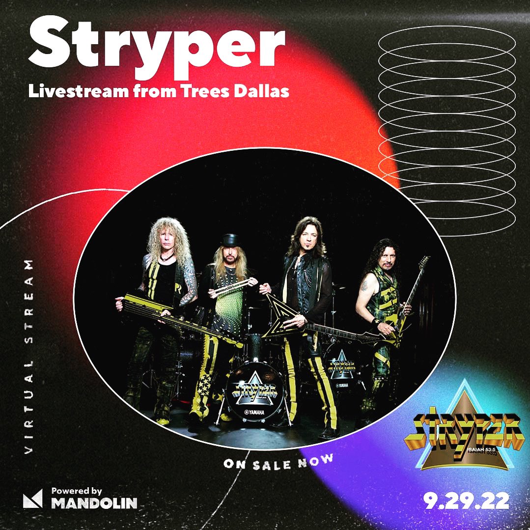 9/29 - Live Stream @stryper

On sale now!

boxoffice.mandolin.com/products/stryp…