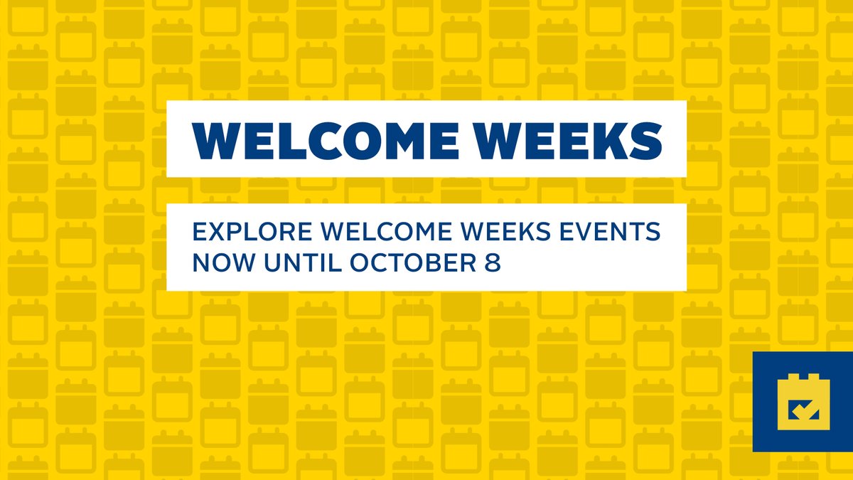 Nonstop campus events until October 8. Explore the Welcome Weeks events ➡️ myut.link/welcome-weeks