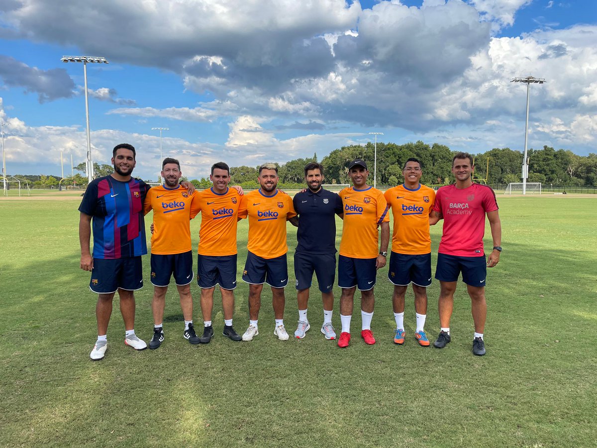 BarcaAcademy's tweet photo. 📍🇺🇸 The Barça Academy Orlando @barcaacademyorl  U-14 and U-17, 🏆🏆 champions of the Brevard Cup. What a way to start the season!! 💙❤ https://t.co/iXZyDF1Rkz