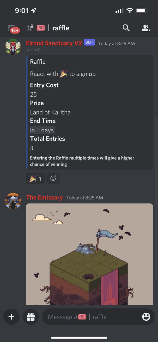 HybridsProject's tweet photo. We just started a new raffle in our discord! We are giving away a Land of @Karithaio
It does not cost any money to join! Just come hang with us!
#elrondnft https://t.co/HFWumguWCA