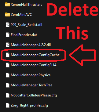 rocketology's tweet photo. #KSPLife
Pro modding tip:
Any time you add, remove, or update a mod in your install, delete the ModuleManager.ConfigCache from the GameData folder before relaunching the game and let the game rebuild the file. It can save you lots of troubleshooting time! https://t.co/wjFKfc6euQ