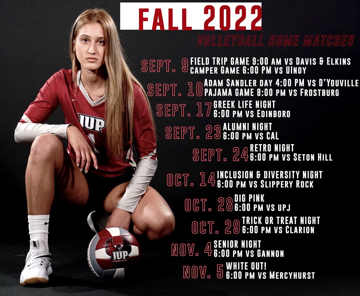 𝙷𝚎𝚕𝚙 𝚞𝚜 𝚙𝚊𝚌𝚔 𝚝𝚑𝚎 𝗞𝗖𝗔𝗖 𝚝𝚑𝚒𝚜 𝚏𝚊𝚕𝚕!

#TalonsUp | #VolleyHawks | #iupproud