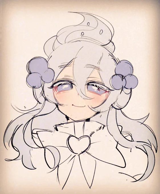 ()捨てがたかったラフ、長いのもとても可愛い 