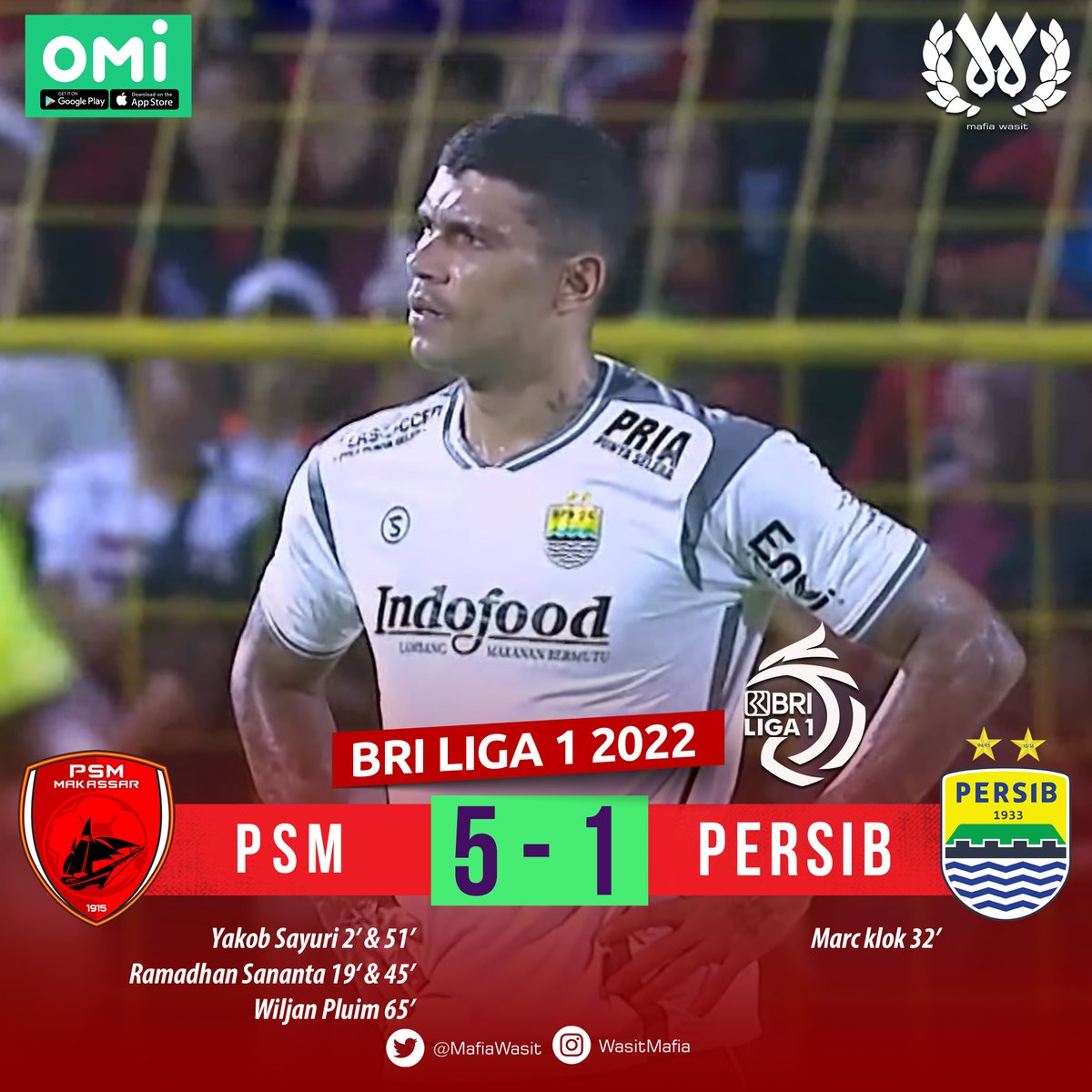 FT: PSM 5-1 Persib Butut Banget