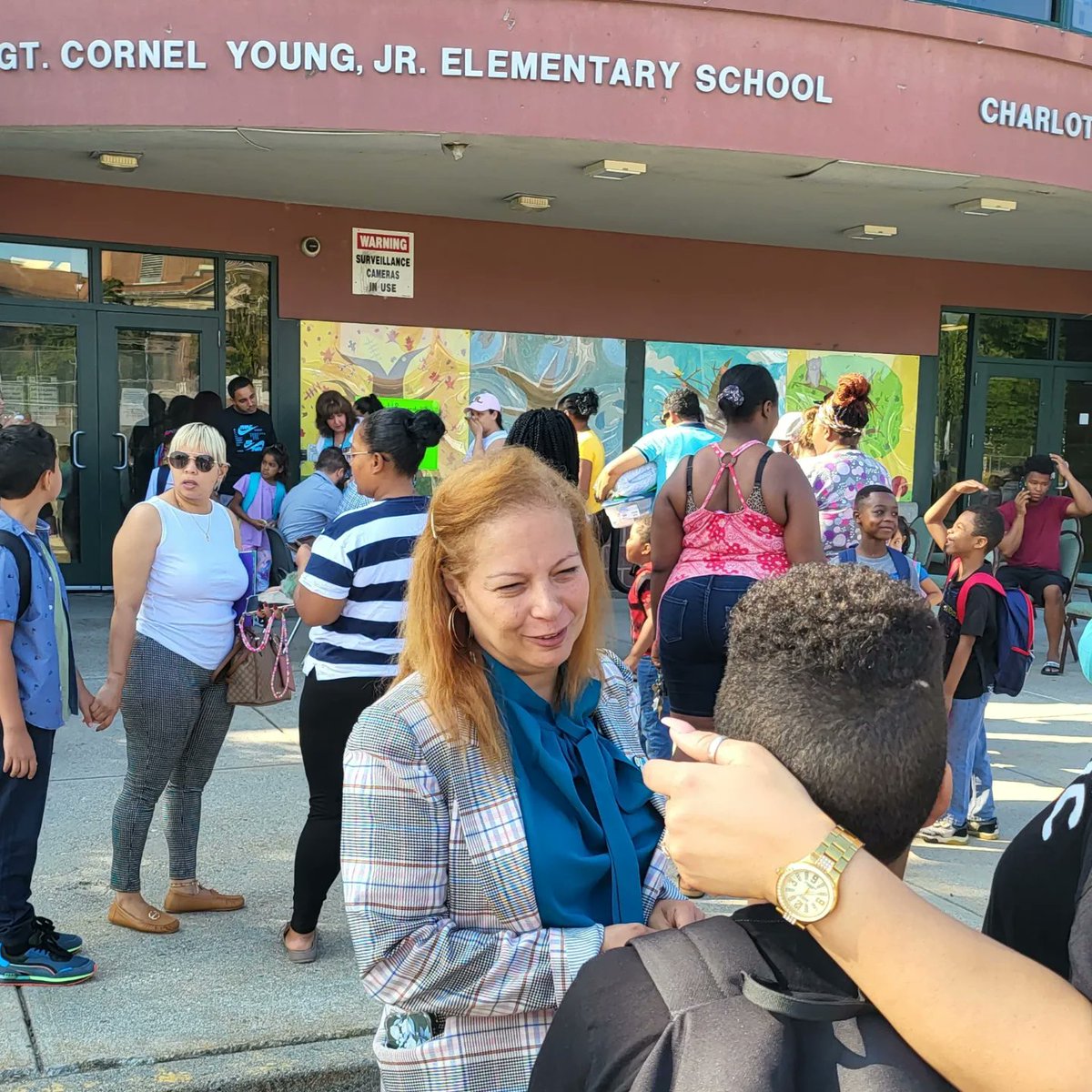 RIDeptEd's tweet photo. .@pvdschools' youngest learners @YoungWoodsES, including students in the district's first 5-Star #RIPreK program, are thrilled to be back with friends & school staff! We wish our students the best of luck as they begin the new school year! #Back2SchoolRI #ItsGreatToBeBack! https://t.co/4mK0hc6jPM
