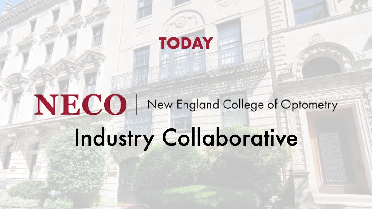 TODAY: The NECO Industry Collaborative kicks off with the panel 'Rethinking #Refraction'! Register free to join virtually at neco.edu/news/2022-neco… w/ our CEO Shivang Dave and @jkvedar @isightdr @DOptometrics @AOAConnect