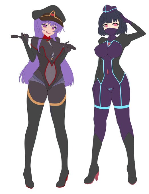 女幹部ちゃんと戦闘員ちゃんの下描きです
戦闘員ちゃんのバーコードは生体情報が載ってます!
完成品は配色や衣装が微妙に違ってる可能性があります(*'ω`*) 