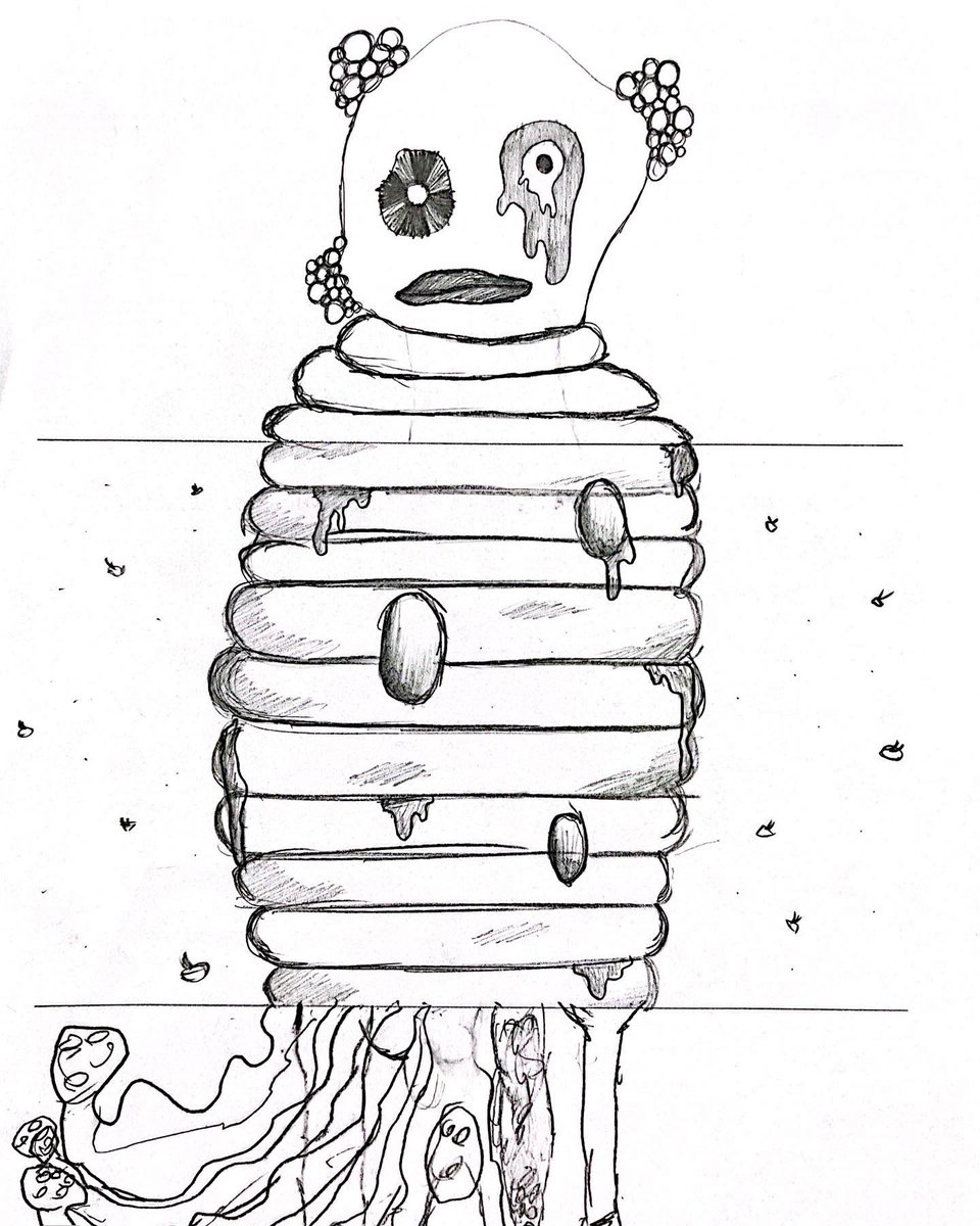 vanessajirik's tweet photo. Hard to believe a month of the school year has already flown by! Just looking back on some collaborative“Exquisite Corpse” drawings students did on the first day. It’s neat to see how the figures transform as a new person adds on to each section. #exquisitecorpse #salvadordali https://t.co/8b3EcdzAsC