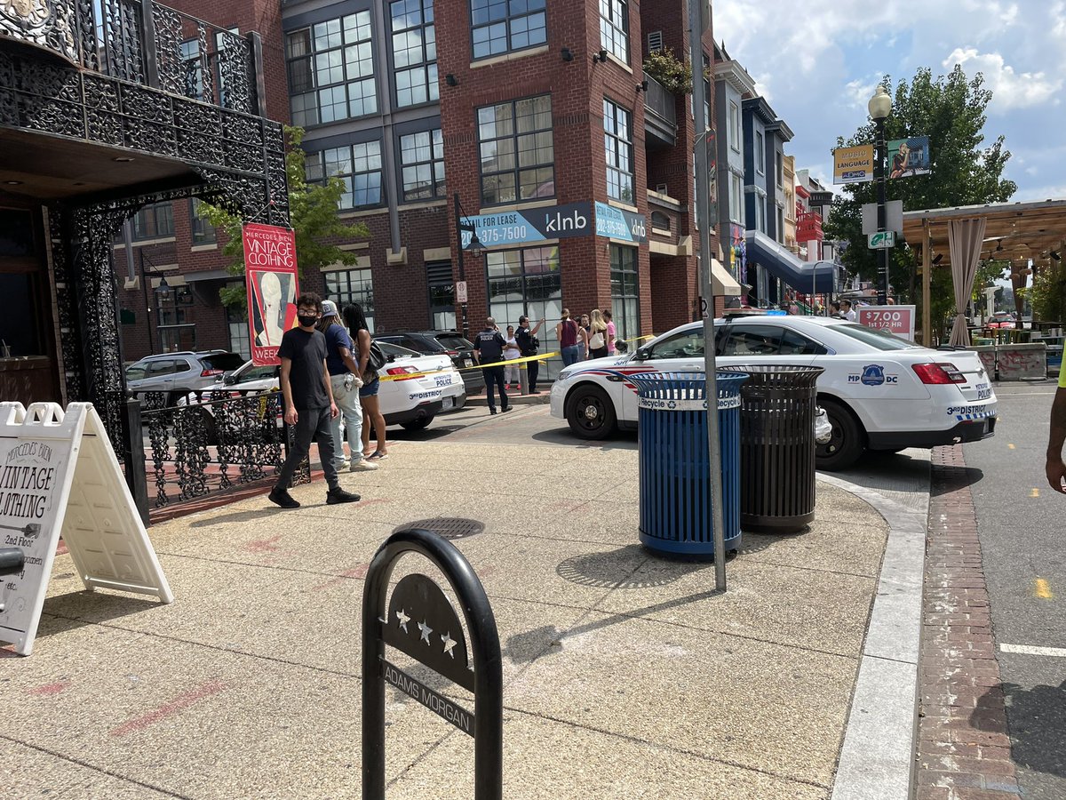 SYezefski's tweet photo. Yesterday, I was 300 feet away from two shots fired in Adams Morgan on 18th St. With the rest of the crowd, I ran, sought safety, and was locked down inside a restaurant for over 30 minutes. Police responded, found two shell casings…and info cannot be found. @RealTimeNews10 ? https://t.co/PX5AaXMW6j