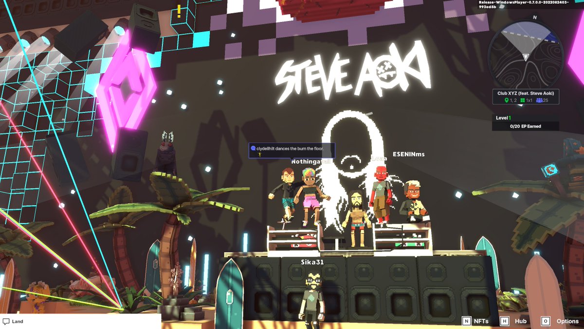 ClydeHilton2's tweet photo. @TheSandboxGame @steveaoki I just participated in the #SandboxAlphaS3Giveaway for a chance to win 500 SAND! On stage with Steve Aoki, check out my screenshot below!
👇

 WHOS HERE

#SteveAoki
#SandboxAlphaS3 
#SandboxAlphaS3Giveaway https://t.co/wVLV56OODA