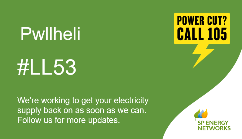 SPEnergyNetwork's tweet image. Some supplies are being removed in #LL53 #Pwllheli to make emergency repairs to a faulty transformer. Engineers are now on-site. Sorry for any inconvenience