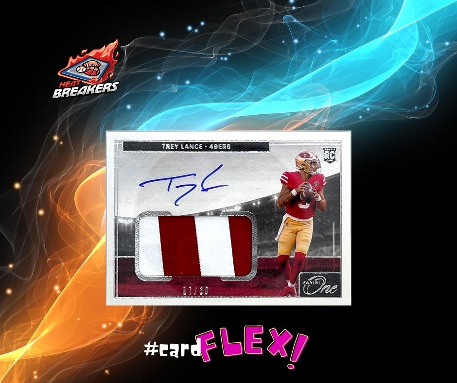 theheatbreakers's tweet photo. The other hit from the 2021 NFL Select Mixer, from Panini One, a Horizontal RPA /30 of Trey Lance of the San Francisco 49ers! Congrats to the Niners on a great break!
#theheatbreakers #heatbreakers #paniniamerica #panini #cardflex #sanfrancisco #niners #rpa #auto #treylance https://t.co/Sro77ovPEd