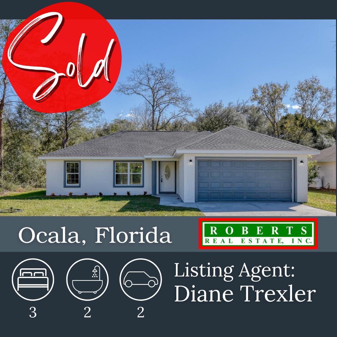 RobertsOcala's tweet photo. Congratulations to agents Robb Harrison, Diane Trexler, &amp; Judy Webb!

Interested in buying or selling your home or property? Preview homes and properties currently listed on our website or give our office a call at (352)351-0011 and get connected with an agent today! https://t.co/dgkKdEuiKO