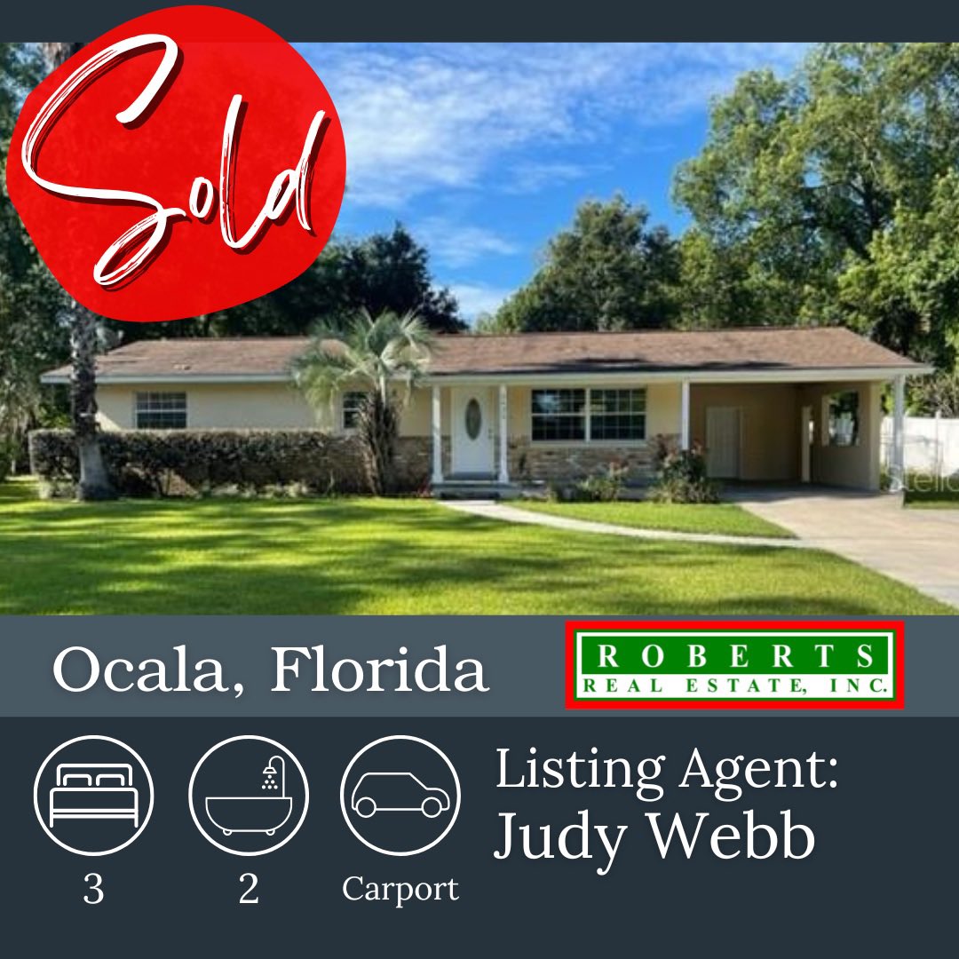 RobertsOcala's tweet photo. Congratulations to agents Robb Harrison, Diane Trexler, &amp; Judy Webb!

Interested in buying or selling your home or property? Preview homes and properties currently listed on our website or give our office a call at (352)351-0011 and get connected with an agent today! https://t.co/dgkKdEuiKO