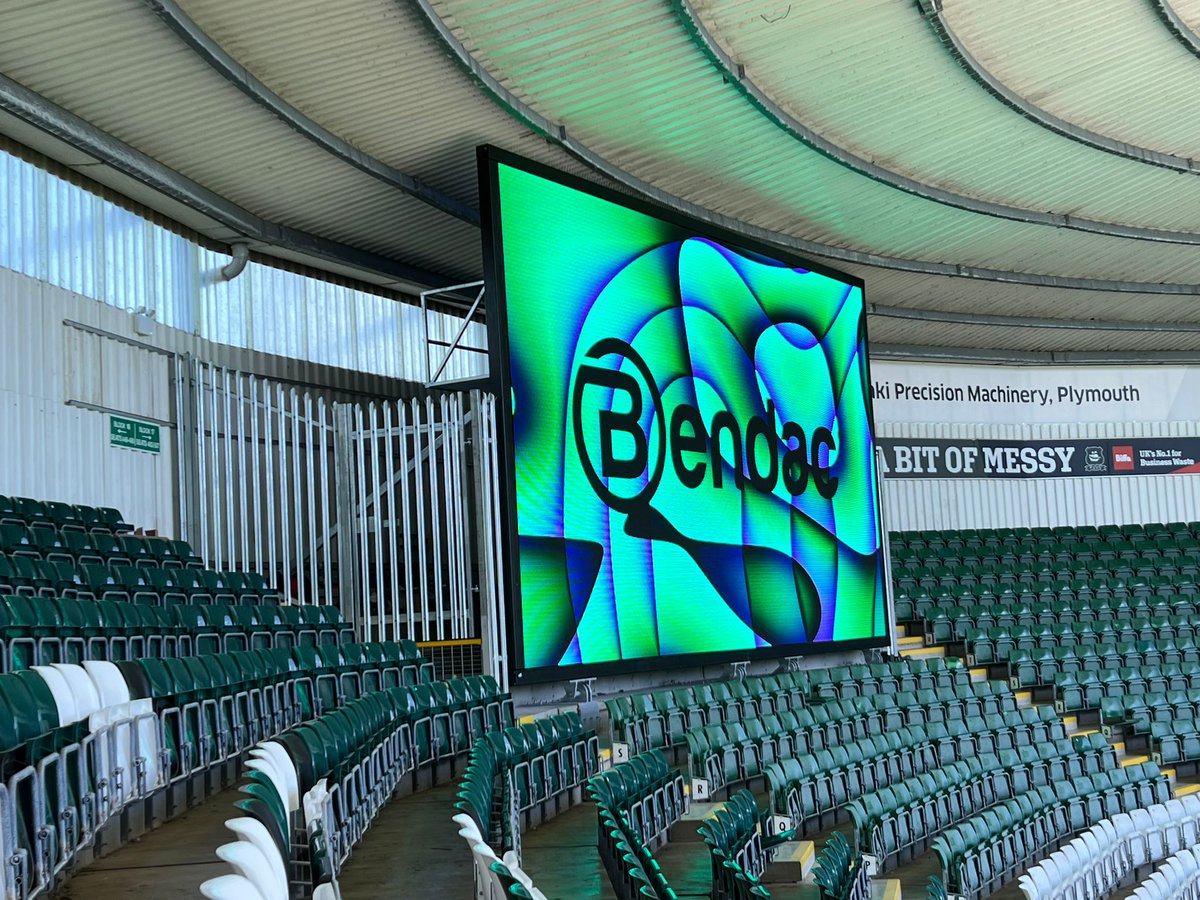 Bendac_Labs's tweet photo. Bendac X Plymouth Argyle FC

Amazing to see the fantastic work undertaken by our engineers on completion of the screen at Home Park, looking forward to seeing in action over the coming season! 

 #fanexperience #PAFC #BendacLED #LEDdisplay #LEDdisplayScreen  #LEDdisplayTechnology https://t.co/EmWP2mu8vT