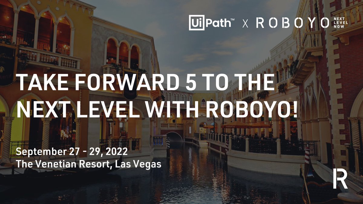 Roboyo_tweets's tweet photo. Sign#UIPathForward, the year's largest automation conference is just around the corner. As a Diamond Sponsor #Roboyo can help you save $250 off your ticket. Sign up today! https://t.co/iuKOUiOgwN https://t.co/GmFPw2SUSu