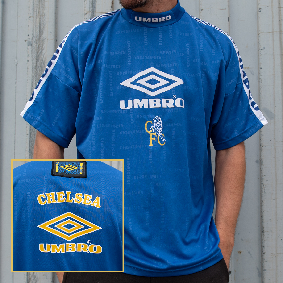 Classic Football Shirts on Twitter: "Chelsea 1998 Top by Umbro 🔵 A training top that would have been worn at Harlington by the likes of Di Matteo, Desailly