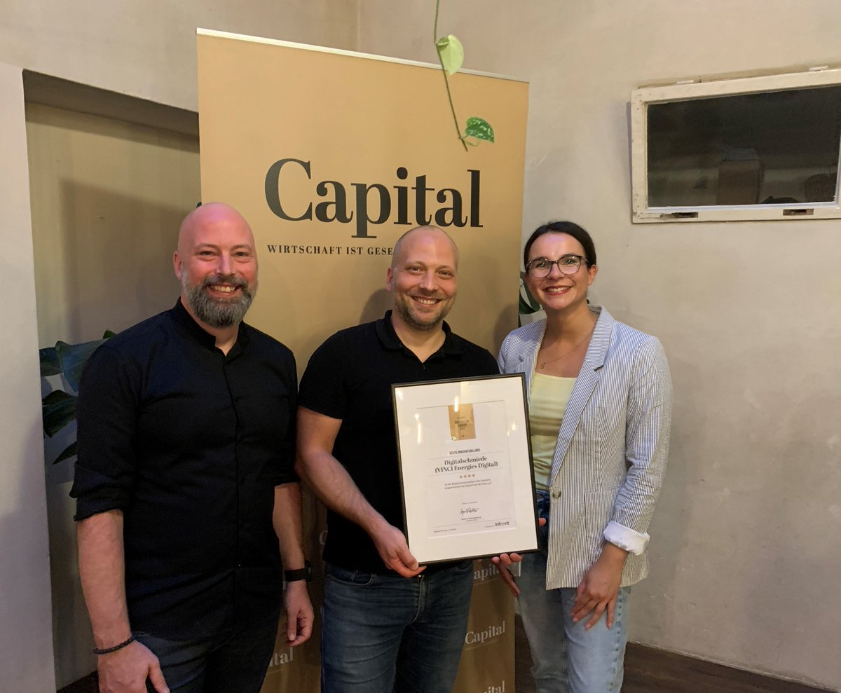 ActemiumD's tweet photo. Herzlichen Glückwunsch, #Digitalschmiede!🥳
Unser gemeinsames Digital Lab der Unternehmen von @VINCIEnergiesD erreichte im diesjährigen Ranking der Studie #KonzerneAufDenSpurenVonStartups einen hervorragenden 3. Platz.
#InnovationLab #DigitaleAgenda #DigitalLabAward https://t.co/ZXuiWcB4VE