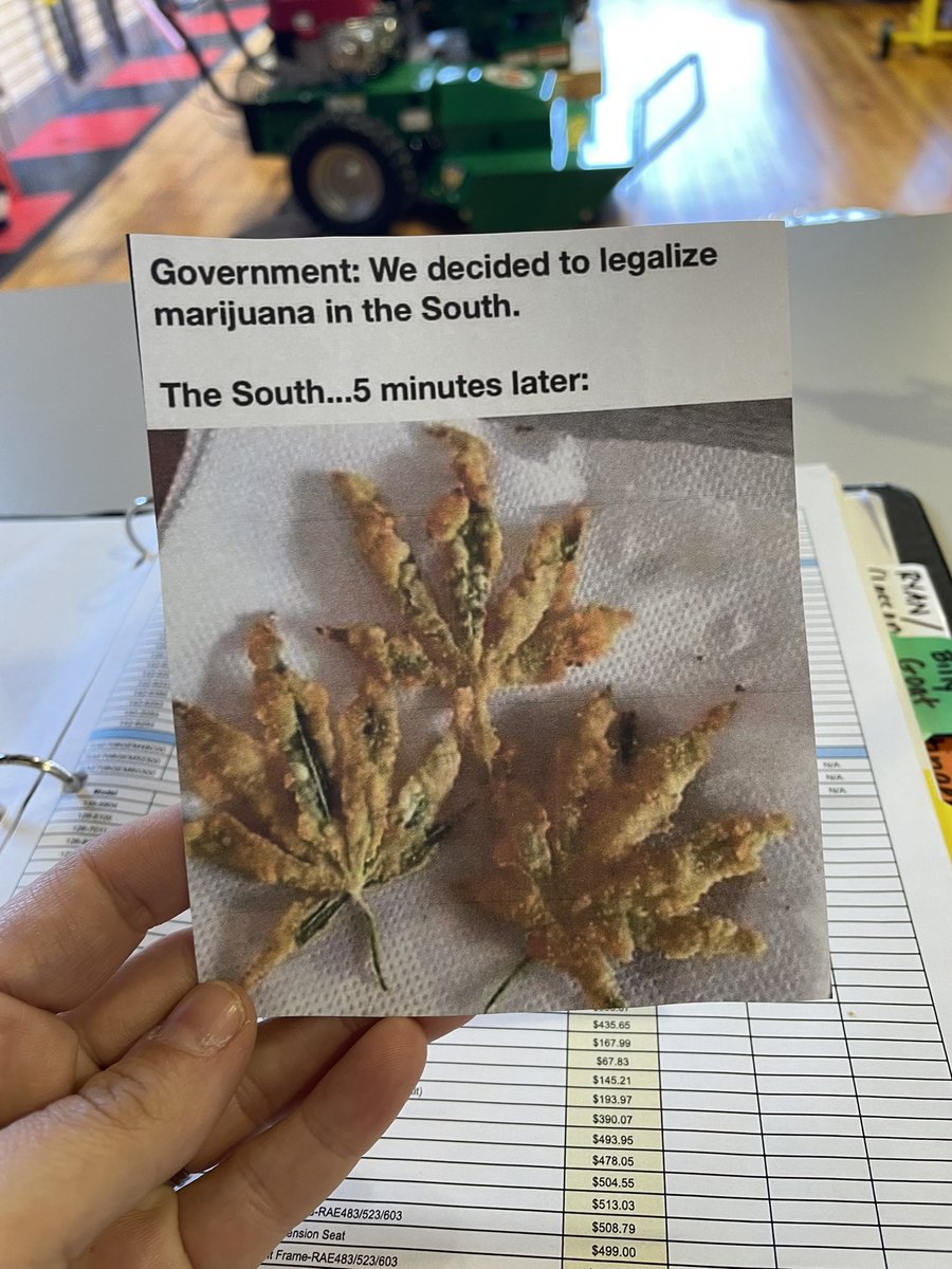 elizabethkirk's tweet photo. My 76 year old coworker just handed this to me. He doesn’t text memes, he prints them off, cuts them out and hands them to you in person. This is that generation in a nutshell 🫡 https://t.co/9luQxFKbTA