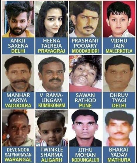 MNageswarRaoIPS's tweet photo. Sri @narendramodi Ji
Latest Hindu victim of lynching #AnkitaSingh. Hundreds of Hindus👇were lynched, raped, genocidally attacked since you became @PMOIndia, not to speak of unabated Hindu genocide in Af-Pak-BD.

Yet, not even a word of sympathy or condemnation from you.

Why Sir? https://t.co/GVZjePIIUx