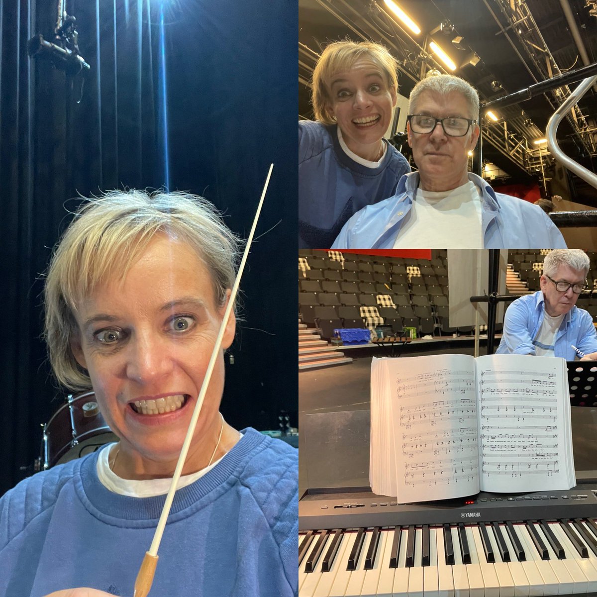 The music staff are REALLY enjoying the tech! <a href="/bedsopera/">Bedfordshire Youth Opera</a>