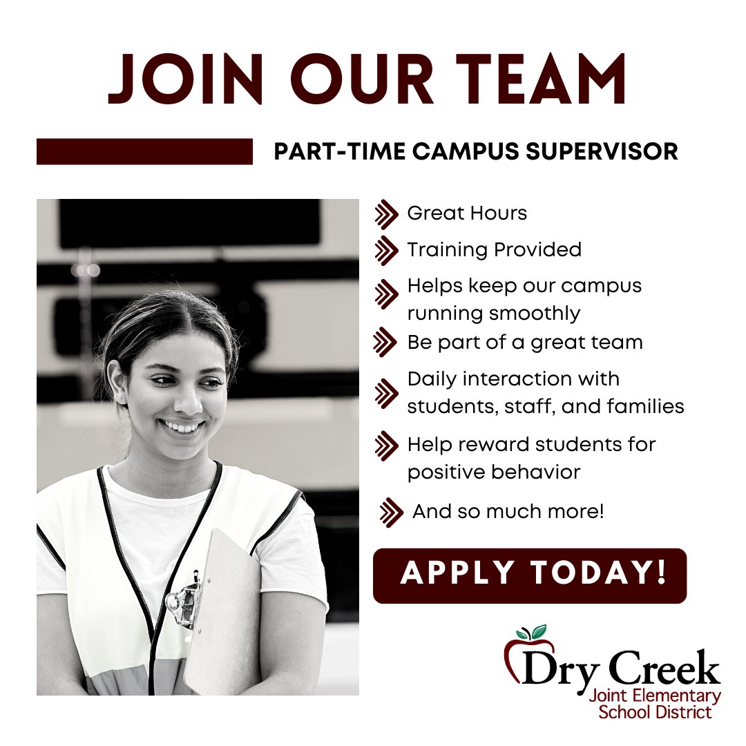 Heritage Oak on Twitter "RT drycreekschools Open positions at