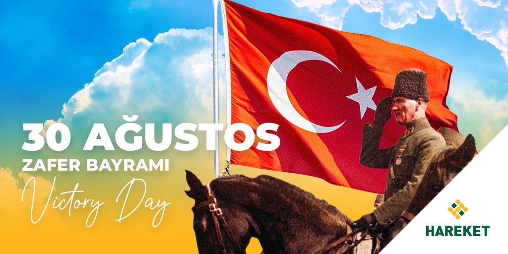 HareketProject's tweet photo. 30 Ağustos Zafer Bayramımız Kutlu Olsun!
#hareket #hareketproje #hareketproject #30agustos #zaferbayramı #30augustvictoryday #victoryday https://t.co/azDlQW6ZBZ