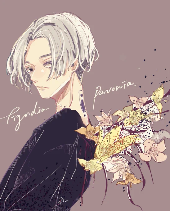 これは前に描いた、梵マイなんですが、描きたかった対比でした。 