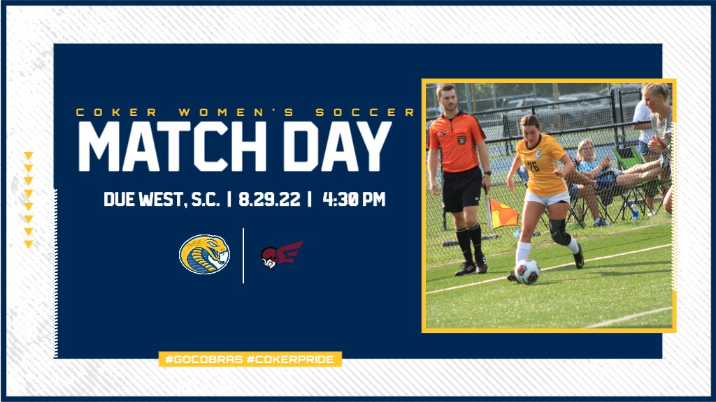 Coker_Cobras's tweet photo. #CokerWSOC | ⚽️ MATCH DAY ⚽️ @CokerUWSOC

🆚 Erskine
📍 Due West, S.C.
⏰ 4:30 PM
📺 https://t.co/ZLkg7BGbs2
📊 https://t.co/XLdizFZHyb
#GoCobras #CokerPride https://t.co/De9QooE7qR