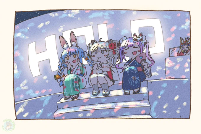 #ホロ鯖夏祭り 準備諸々お疲れ様でした〜#ぺこらーと #ししらーと #TOWART 
