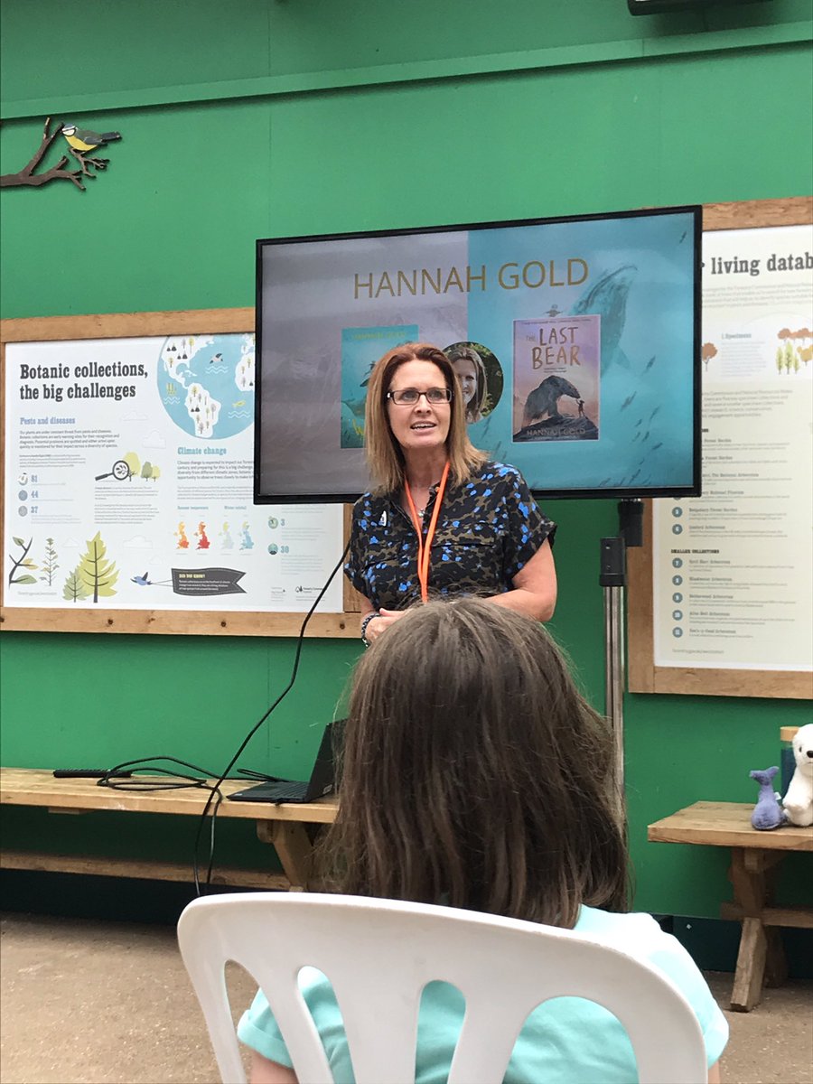 Hannah Gold in action! We particularly loved the quiz and visual representation of a grey whale... A wonderful event, thank you @HGold_author and best of luck with book 3! 😉 #wildwonder #westonbirt #ChildrensBooks