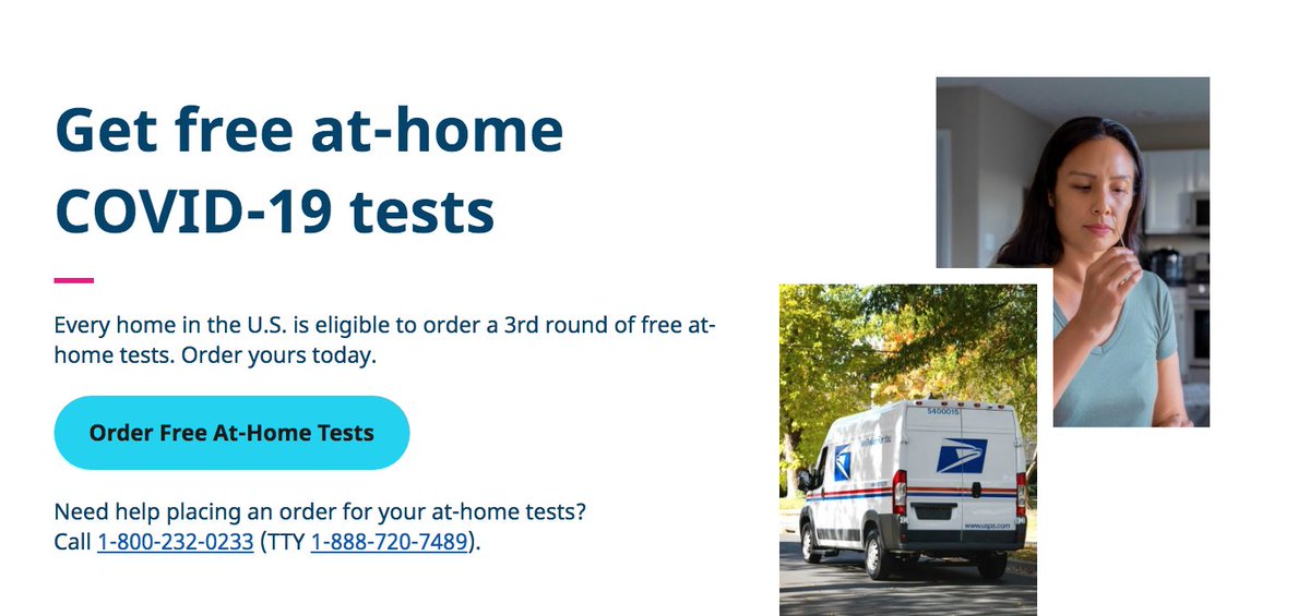 Spread the word: Thanks to the Biden administration, each U.S. household can still place up to three orders for free, at-home Covid-19 test kits. Be sure to order yours before this Friday, September 2, at covid.gov/tests.