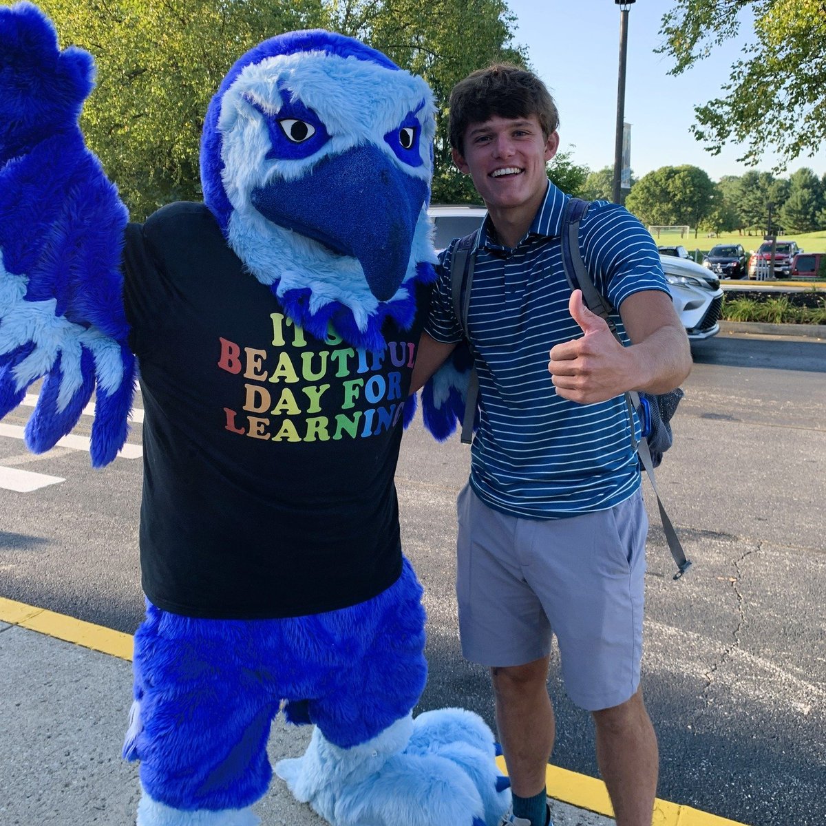 ABKellenberger's tweet photo. It's the 97th opening of school @ #WeAreCountryDay, and Nati's shirt says it best..."It's a beautiful DAY for learning!" https://t.co/uHmbLA3R80