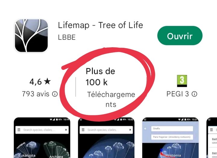 Damien de Vienne 🦋 damdevienne.bsky.social (@damdevienne) on Twitter photo 100,000 downloads and rated 4.5/5 !!! This is crazy🤯!!!
Thanks to all of you, curious people, teachers, researchers, to keep using and talking about Lifemap!
<a href="/CNRS/">CNRS 🌍</a> @INEE_CNRS @INSB_CNRS it's not too late to start helping me with this project, still a lot to do to reach 200k 😉! 100,000 downloads and rated 4.5/5 !!! This is crazy🤯!!!
Thanks to all of you, curious people, teachers, researchers, to keep using and talking about Lifemap!
<a href="/CNRS/">CNRS 🌍</a> @INEE_CNRS @INSB_CNRS it's not too late to start helping me with this project, still a lot to do to reach 200k 😉!