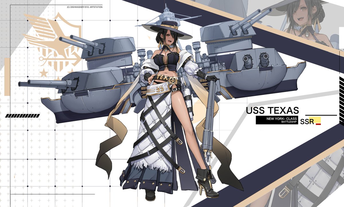 Yostar and Manjuu, I need USS Texas in the game now. 😆 Please. Give me this old gal. Use Dishwasher1910's fanart!!! Please! It's perfect! 
#AzurLane