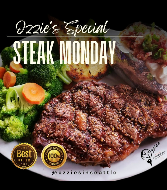 TheEatGuide's tweet photo. Enjoying lifeโs sizzles!
Celebrate STEAK MONDAY'S AT OZZIE'S! ๐ฅฉ
๐๐ธ@ozziesinseattle
#TheEatGuide #SteakMonday #steak #steaknight #steaklover #visitseattle #seattlewashington #seattlewa #seattleblogger #washingtonstate https://t.co/PUak26zfwv