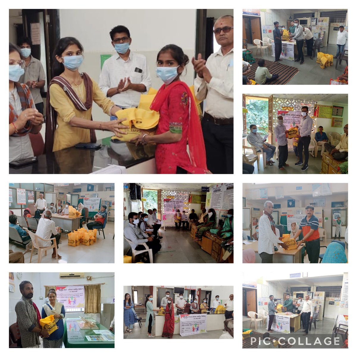 #community support to tb # આજ રોજ ધનસુરા તાલુકા 62 જેટલાં ટીબી ના દર્દીઓ ને પોષણયુક્ત આહાર મળી રહે તે માટે ગોપાલ સ્નેક્સ પ્રા. લી દ્વારા ન્યુટ્રીશન કીટ નું વિતરણ કરવામાં આવ્યું. @CollectorArvali,<a href="/DdoArvalli/">DDO Arvalli Modasa</a>,<a href="/NtepGuj/">TB Mukt Bharat - Gujarat</a>,<a href="/TbDivision/">Central TB Division | #TBMuktBharat</a>,<a href="/NHMGujarat/">NHM Gujarat</a>