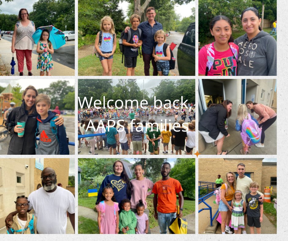 A2schools's tweet photo. How goes does it feel to see everybody this morning? Sooo good! @A2SchoolsSuper @A2Eberwhite @A2Slauson @A2MiddleK8ED @A2ElemED
#WelcomeBackAAPS #YouBelongA2 https://t.co/5PLtUFKblY