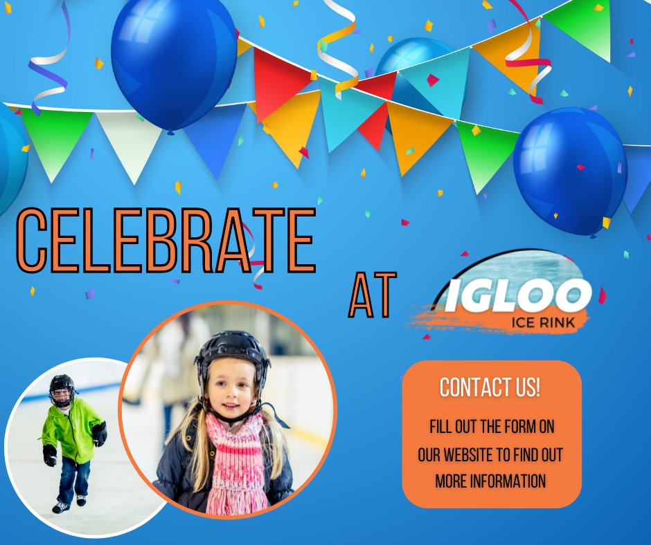 SkateIgloo's tweet photo. Come celebrate at the Igloo! Our Birthday Parties are guaranteed fun for your little ones and all of their friends!🎉 ⛸🎂

Find more information and submit your request below! 
https://t.co/EymD27XHrv https://t.co/cxVPAGFD8z