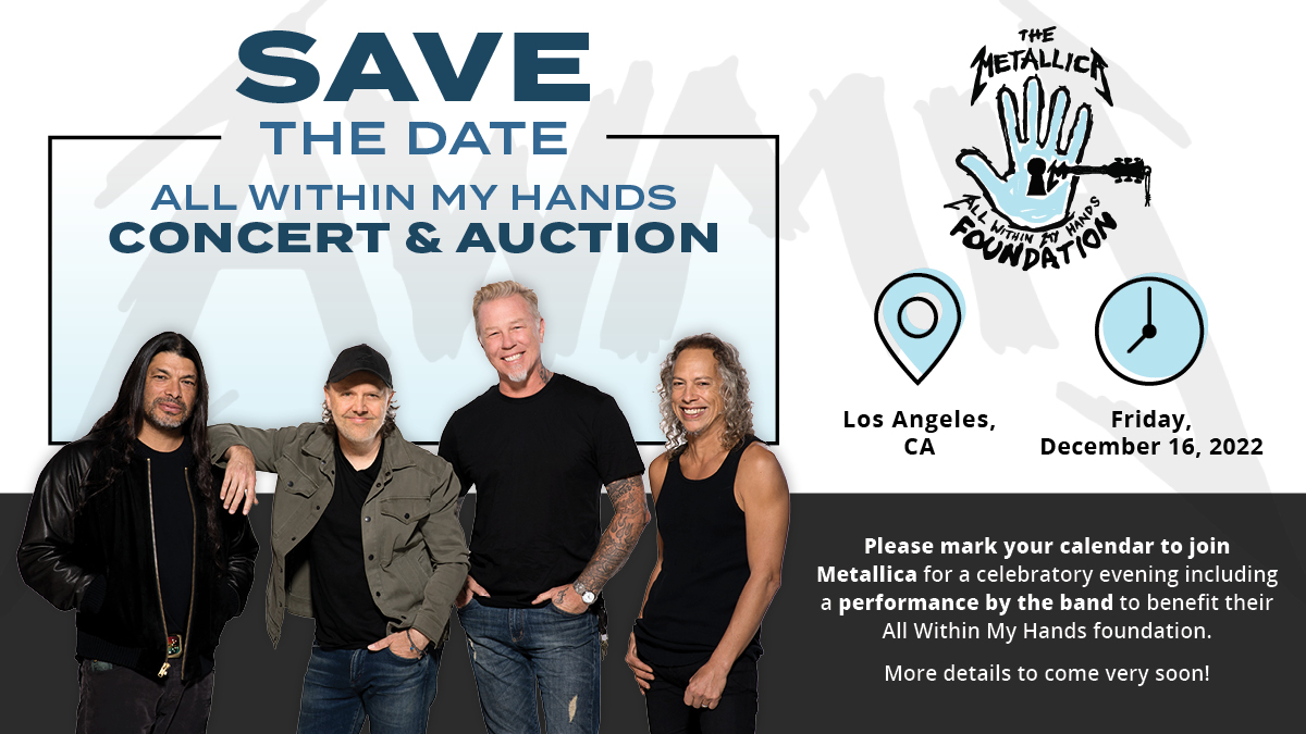 We’re excited to announce the date of our third Helping Hands Concert &amp; Auction as we invite you to join us in Los Angeles on December 16, 2022, for a very special show benefiting <a href="/AWMHFoundation/">All Within My Hands Foundation</a>.

(1/3)
