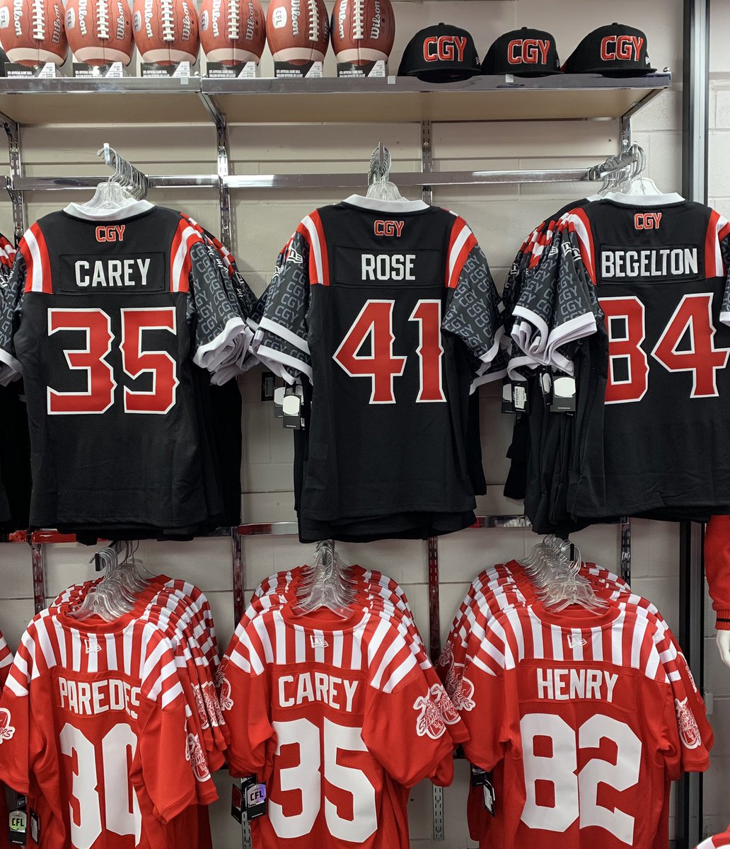 Gibbsy35's tweet photo. New @calstampeders #CGY3rd jerseys available online and in stores at @stampsstore and @CGYTeamStore in Southcentre and North Hill. https://t.co/aF5Y6xKAcT