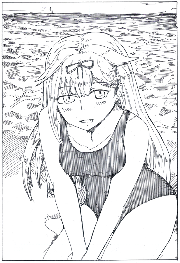 『海で一緒に遊んでもらったお姉ちゃんの写真』 
